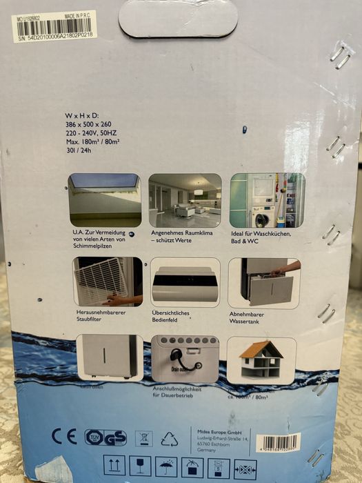 Dezumidificator Comfee by Midea/ COMFEE MDDP-30DEN7 30L / 24H