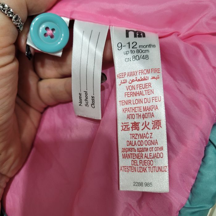 Geaca fetita marimea 80, 9-12 luni