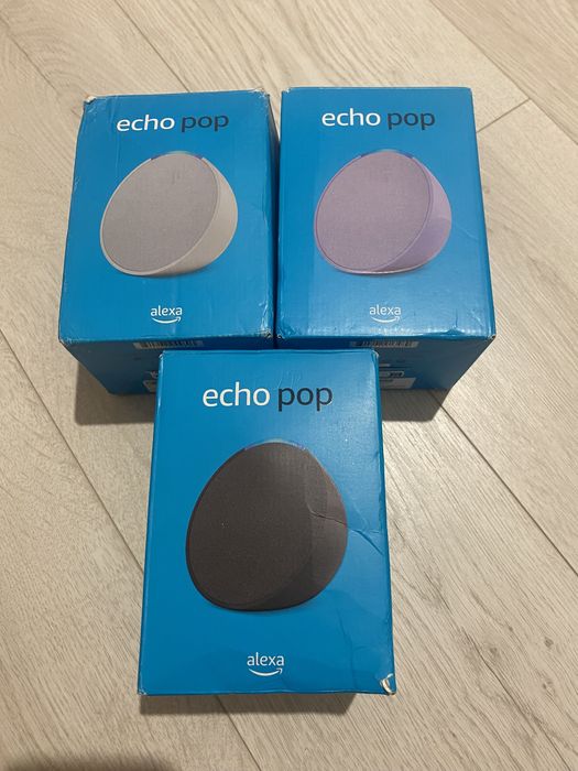 Amazon Echo Pop Alb, Violet, Negru