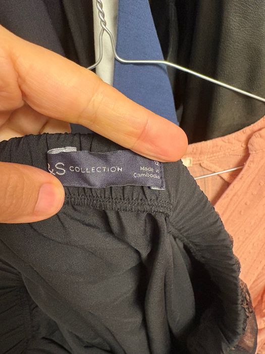 Fusta midi dreapta cu paiete Marks and Spencer