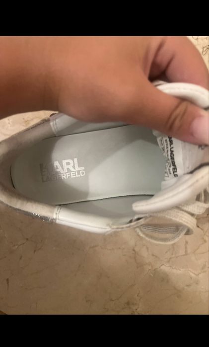 Adidasi Karl Lagerfeld albi