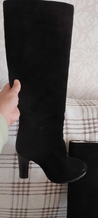 Сапоги зимние на каблуке