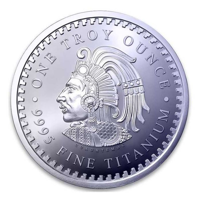 Монета 2026 г. 1 унция чист Титан Ацтекски календар