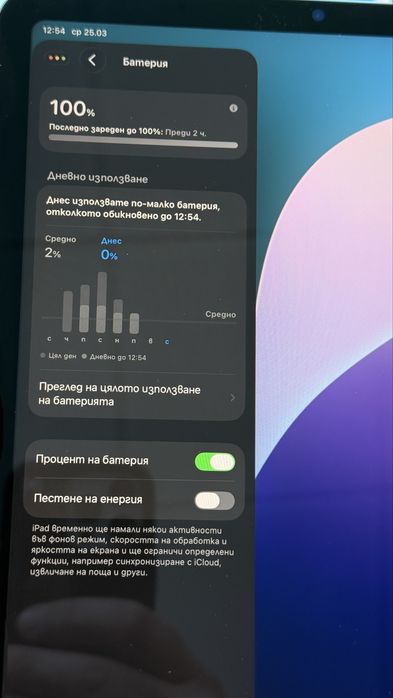 Продавам iPad Air 5 64GB син