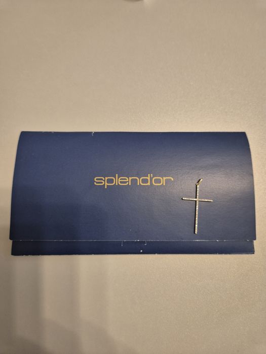 Pandantiv cruciulița aur 14 k cu diamante