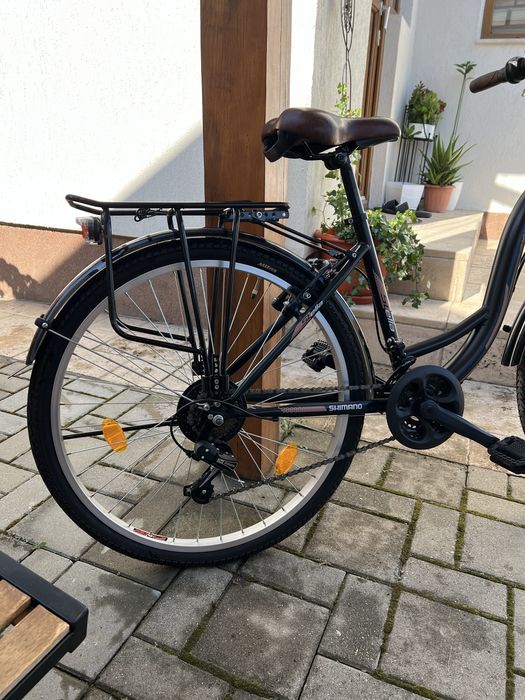 Bicicleta dama Licorne Stella Premium, 21 viteze, negru, 26 inchi