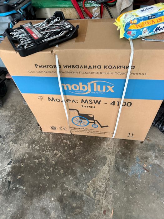 ЧИСТО НОВА инвалидна количка MSW-4100 TITAN – в оригинална кутия