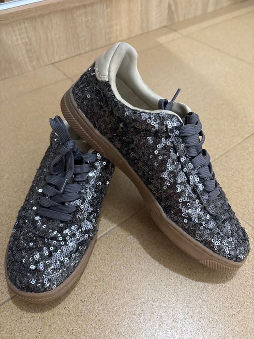 ЛЪСКАВИ ОБУВКИ ZARA, номер: 36. Отлично състояние!