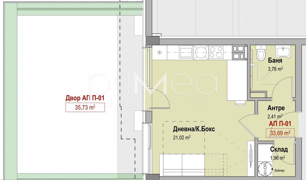 Продава се Едностаен апартамент в Бургас, Славейков - 74 кв.м за 790 €/кв.м - Снимка #1