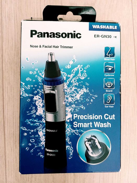 Тример Panasonic ER-GN30-K, За нос, уши, вежди