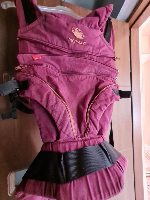 Marsupiu pentru bebelusi Manduca XT Denim Berry, pana la 20 kg