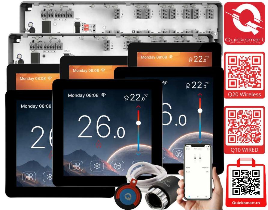 Automatizare încălzire în pardoseală – sistem complet control temperatură