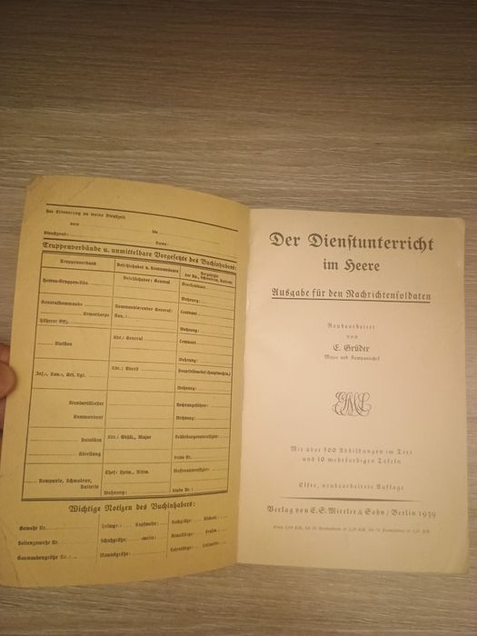 Carte veche armata germana