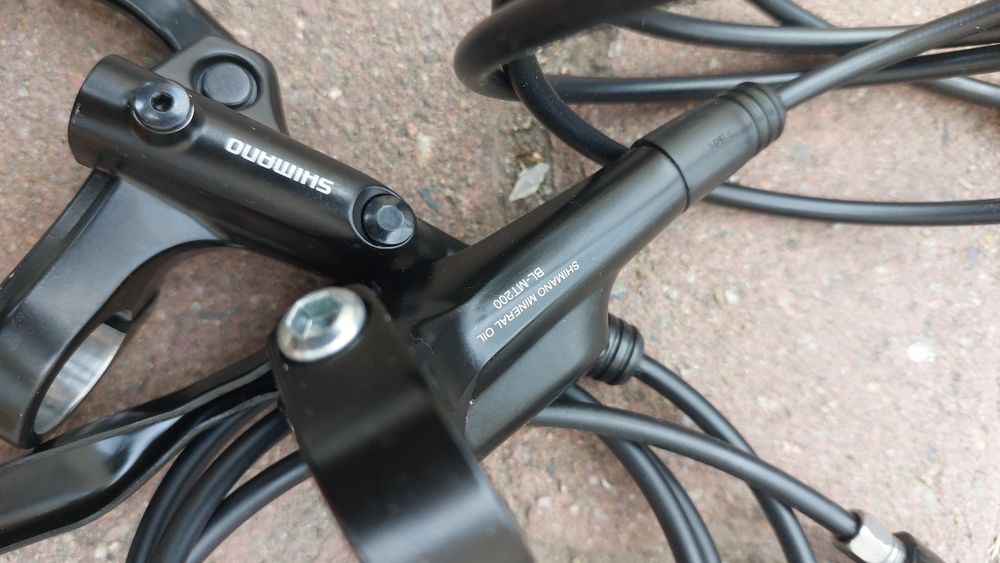 Set frane disc hidraulice SHIMANO MT200 NOI 100/150cm OEM