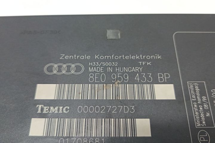 Modul confort 8E0959433BP Audi A4 B7