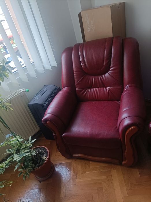 Canapea extensibila cu doua fotolii