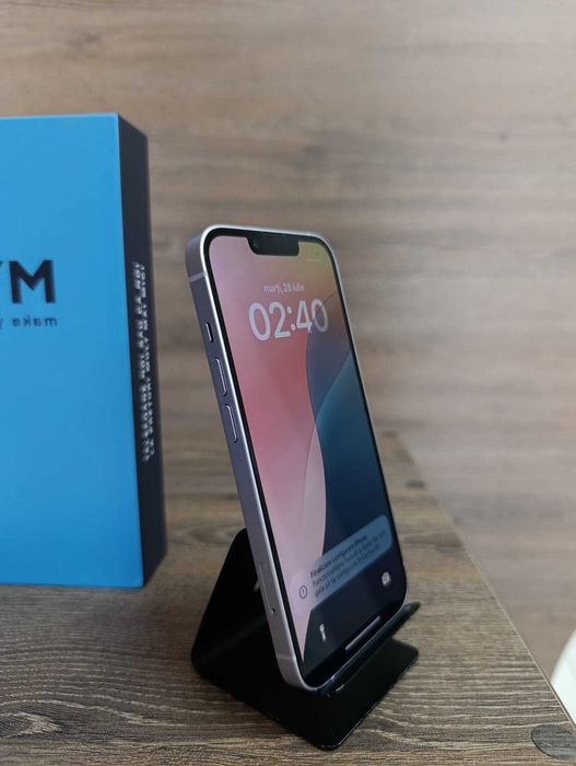 iPhone 14 | STARE FOARTE BUNA | Culoare PURPLE |  128 GB | 100% baterie | Posibilitate In Rate | Acceptam Si Schimburi.