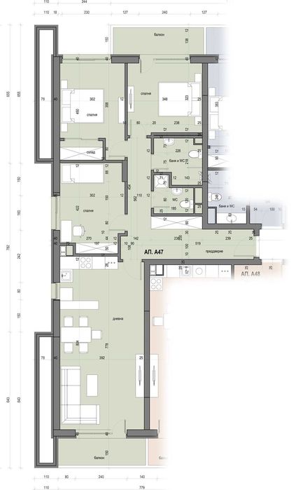 Продава се Четиристаен апартамент в София, Овча купел - 146 кв.м за 2120 €/кв.м - Снимка #4