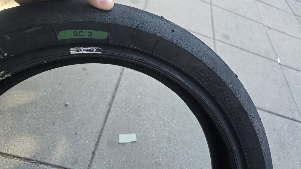 Metzeler TD slick 190 55r17 и 125 70 17