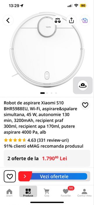 Robot de aspirare Xiaomi S10