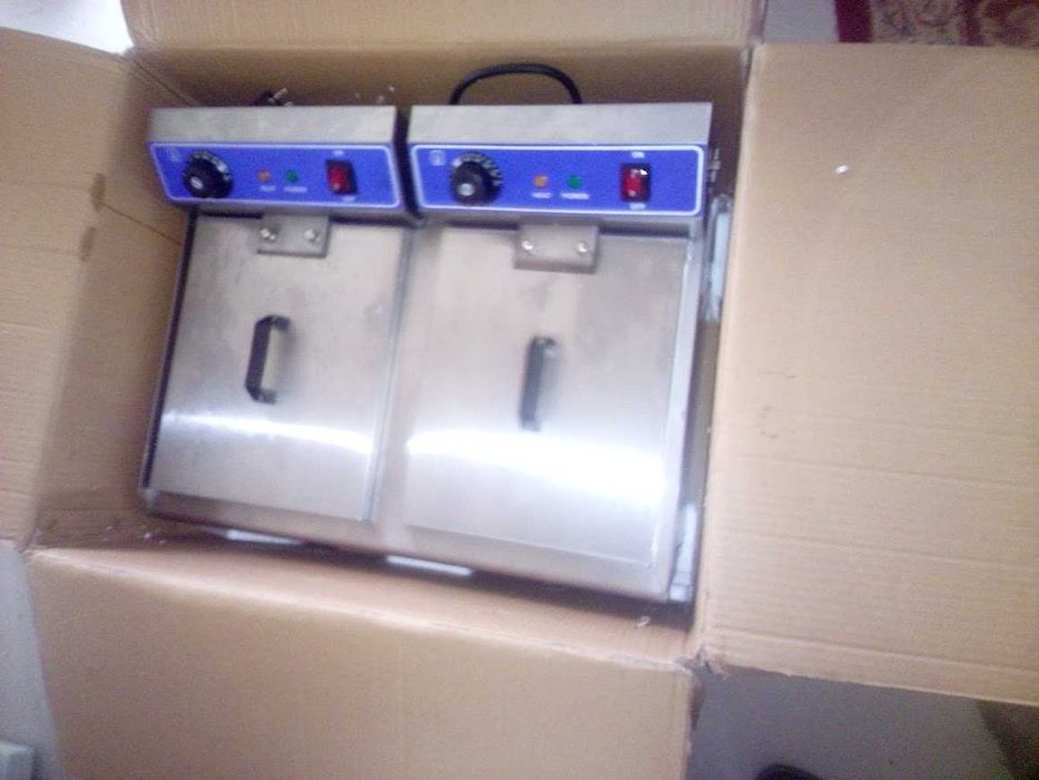 Friteuza,fripteosa,2x10 li noi sigilate,cu fara robineti scurger italy