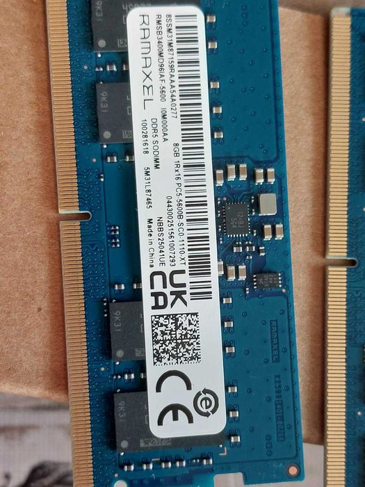 16GB DDR5 5600MT/s - Samsung, Micron (SO-DIMM)