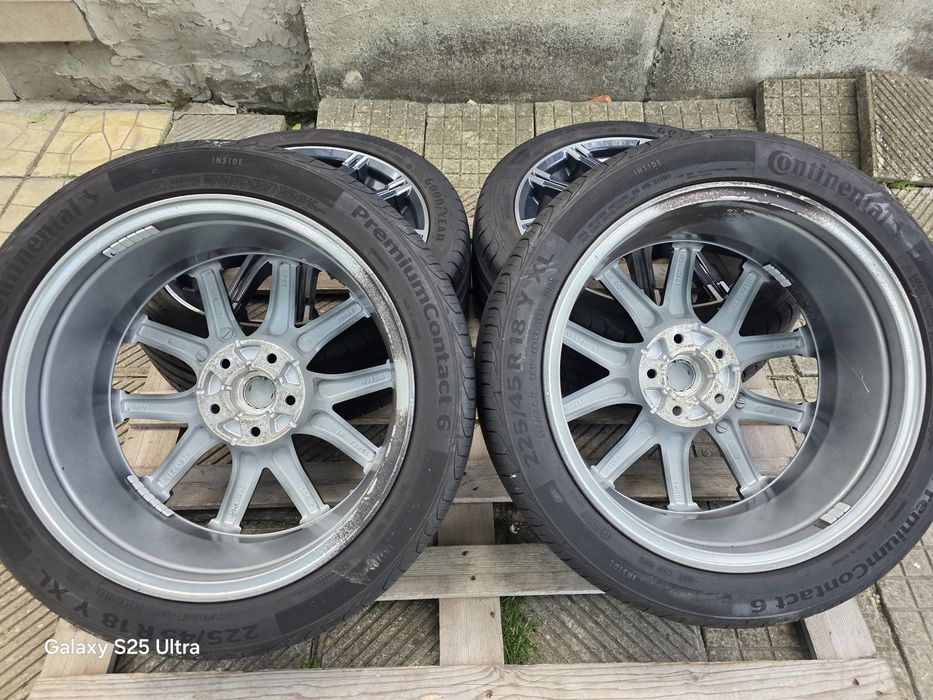 Лети джанти 18ки 5х114.3 Nissan + летни гуми 225/45/18