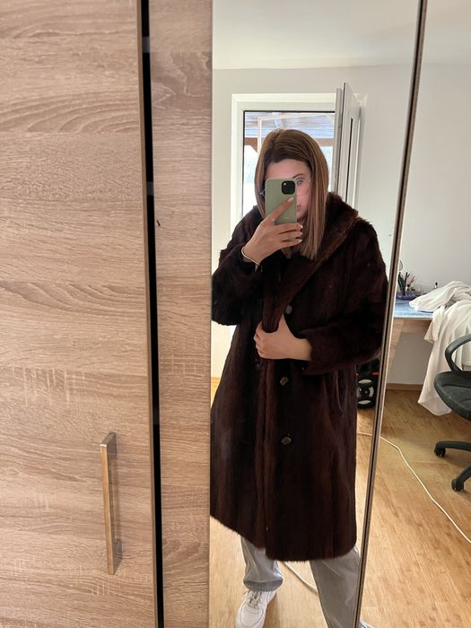 blană naturală nurcă