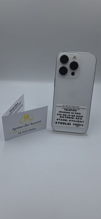 IPhone 16 Pro 256Gb 92% Baterie Garantie/ Factura #50831