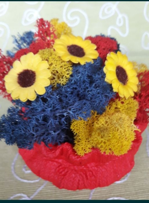 Кашпа със скандинавски мъх