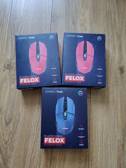 Trust GXT Felox Gaming Mouse (seria Felox iluminată).