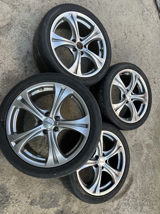 Гуми с джанти 18 цола 5x112 за VW Audi Skoda Seat