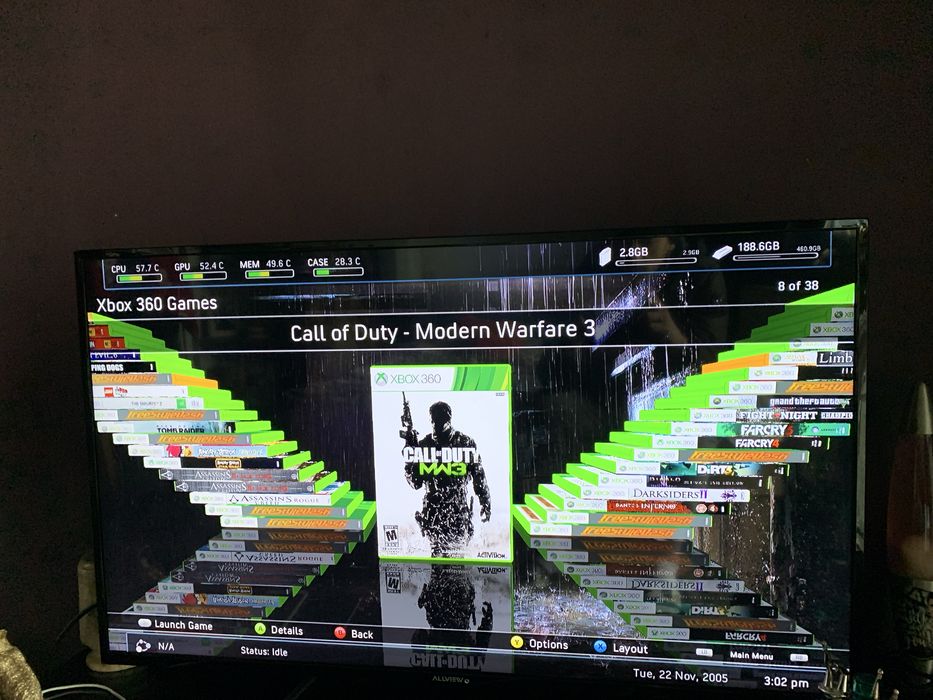 Vand Xbox 360 MODAT de 500 gb in stare perfecta