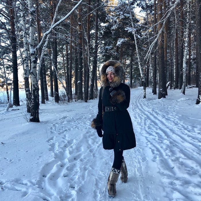 Пуховик с натуральным мехом