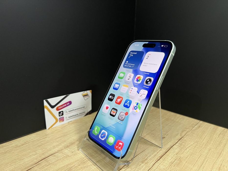 Iphone 15 256Gb Green Second-Hand Bun 3 ani garanție, Telefoane Mures