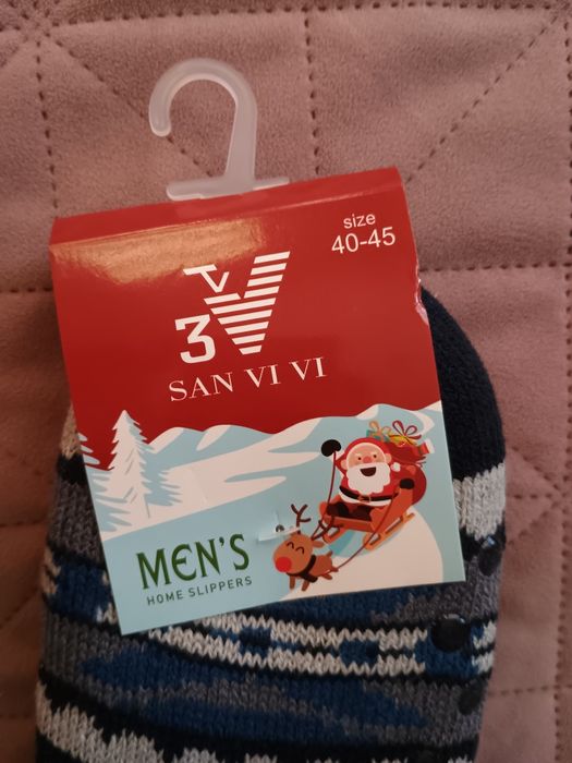 Мъжки зимни коледни чорапи