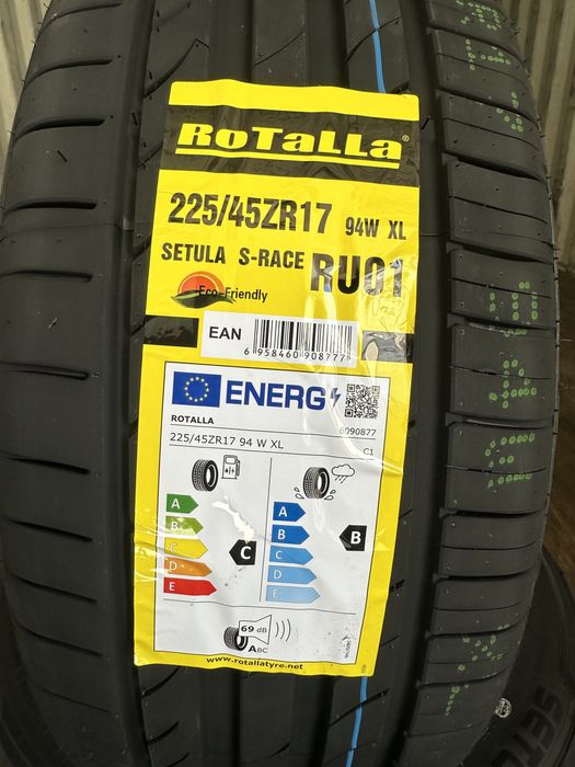 Нови летни гуми ROTALLA SETULA 225/45R17 94W XL НОВ DOT БОРД 2254517