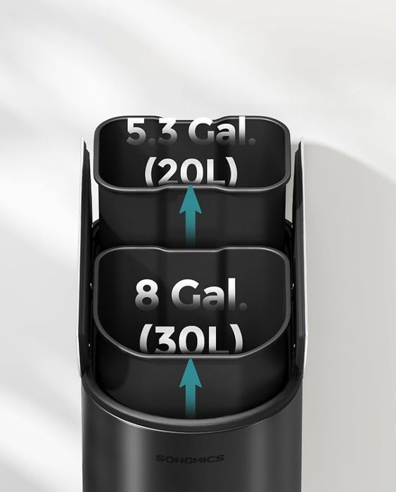 Кухненски кош за отпадъци с 2 отделения