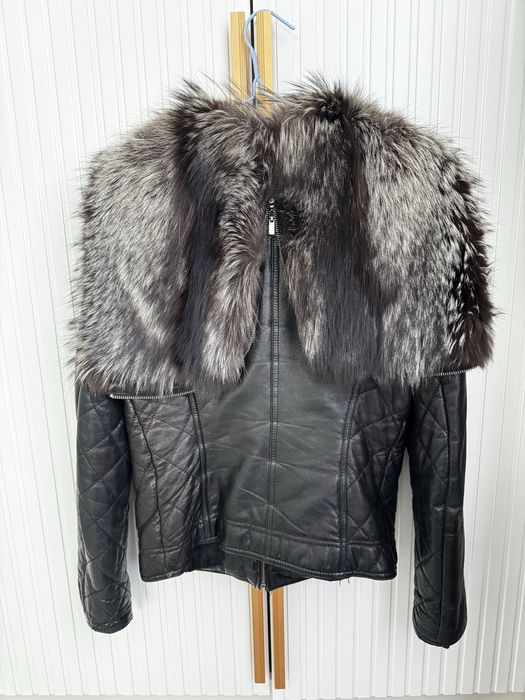 Демисезонная кожаная куртка