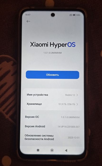 Redmi 12, оперативная память 8Gb,  256Gb, 4G