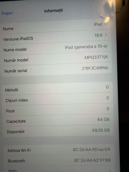 Ipad gen 10 roz cu husa si stylus