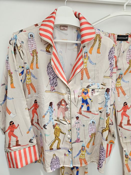 Сатенена пижама XL