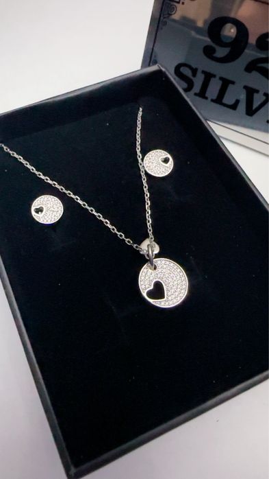 Set Lantisor Si Cercei Din Argint 925