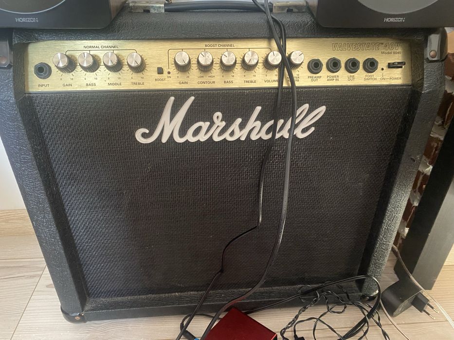 Marshall valvestate 8040 - 40V - Canalul de boost pe lampi - Fabricat in 90