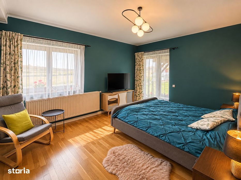 Casa Pe un Nivel - SC 213MP | Teren 1248MP | 5 Camere - Chinteni