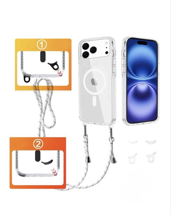 Iphone 17 17 PRO 17 PRO MAX Husa Magsafe Anti Soc Colturi Detasabile