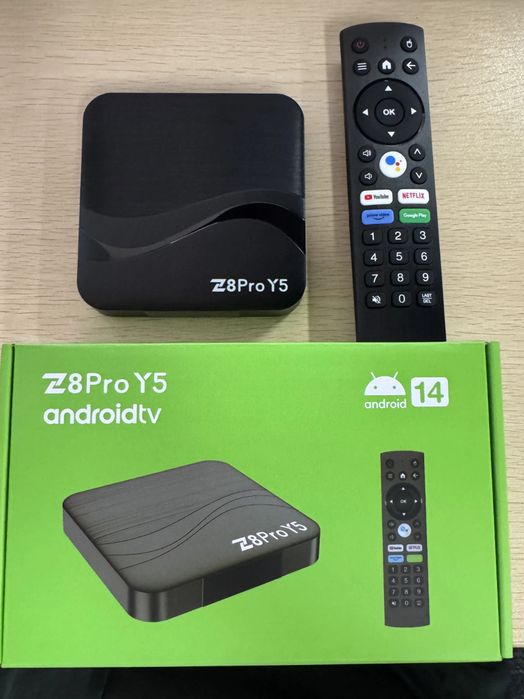 Smart TV Box Z8PRO Y5 4/32 Качественный Бокс Голосовой Пульт +1500 Кан