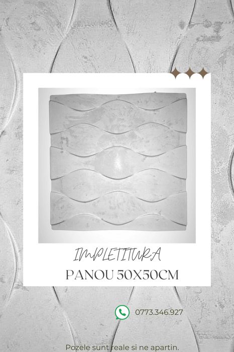 Panou Placaj decorativ 3D Ipsos diverse modele si marimi,oferim montaj