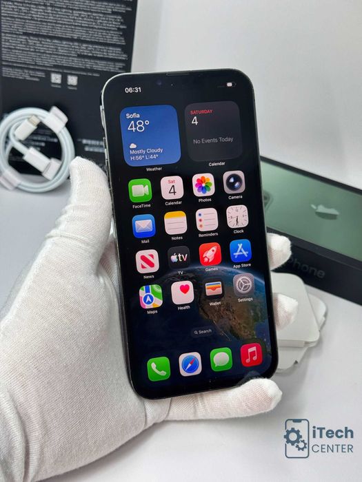 iPhone 13 Pro MAX 256GB Green, 100% батерия, ОТЛИЧЕН, 1г. ГАРАНЦИЯ!
