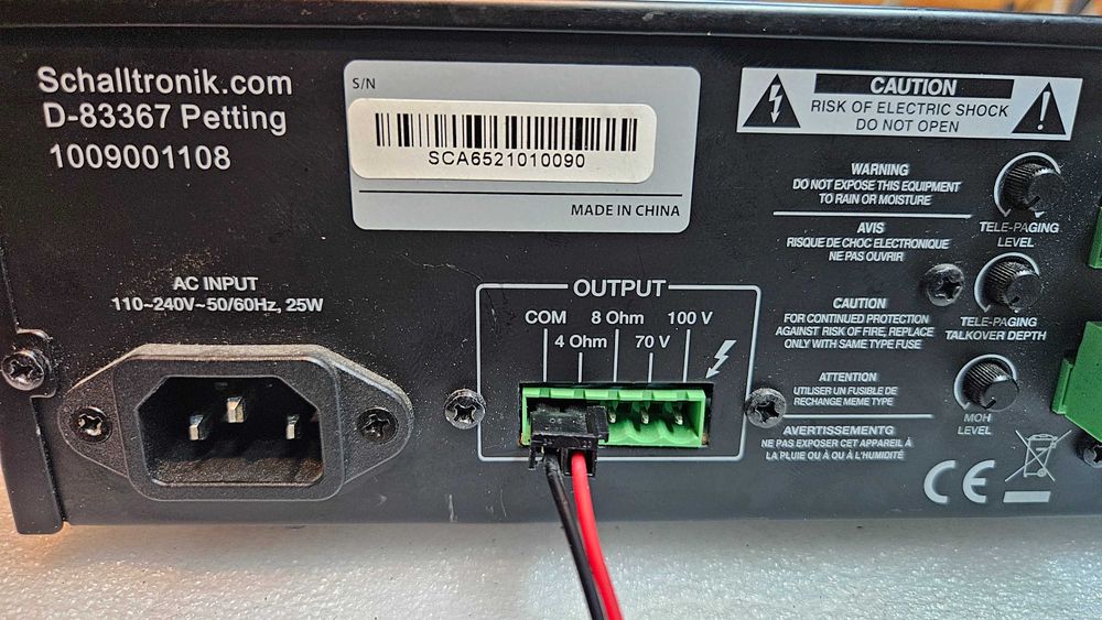 Schalltronic sca-65 Power amplifier 80 wati